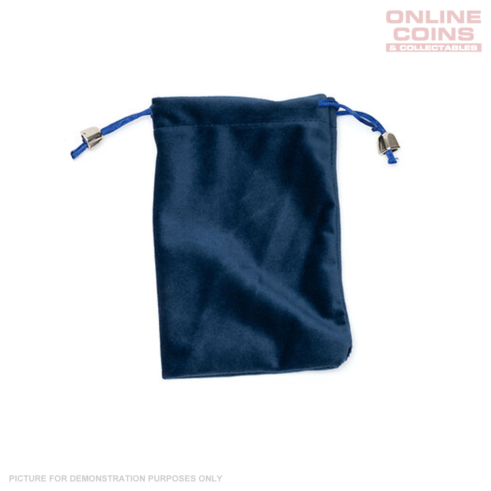 Lighthouse Velour Coin Pouch Large - Blue